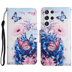 For Samsung Galaxy S23 Ultra 5G / Purple Butterfly