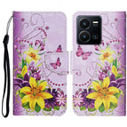 For vivo Y22s / Yellow Flower Butterfly