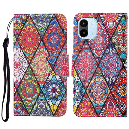 Colored Drawing Pattern Leather Phone Case, For Xiaomi Redmi A1