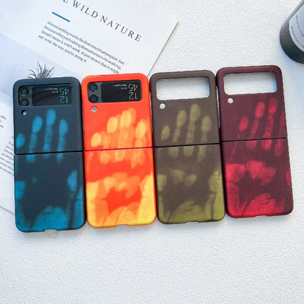 Heat Sensitive Silicone Protective Phone Case, For Samsung Galaxy Z Flip3 5G, For Samsung Galaxy Z Flip4