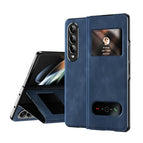 For Samsung Galaxy Z Fold3 5G / Blue Nappa