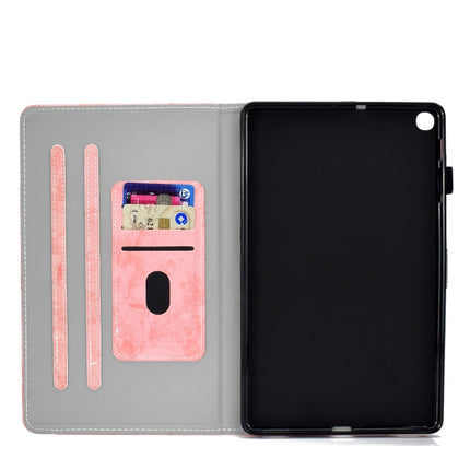Sewing Thread Horizontal Solid Color Flat Leather Case with Sleep Function & Pen Cover & Anti Skid Strip & Card Slot & Holder, For Galaxy Tab S6 Lite
