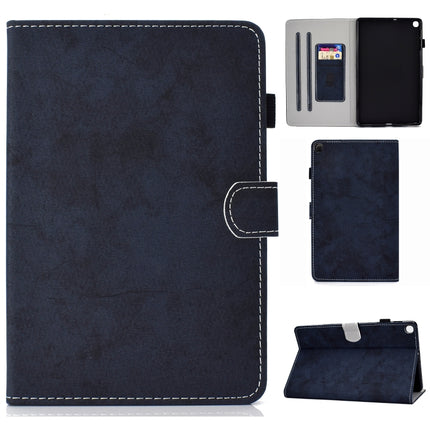 Sewing Thread Horizontal Solid Color Flat Leather Case with Sleep Function & Pen Cover & Anti Skid Strip & Card Slot & Holder, For Galaxy Tab S6 Lite