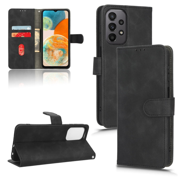 Skin Feel Magnetic Flip Leather Phone Case, For Samsung Galaxy A23 4G Global