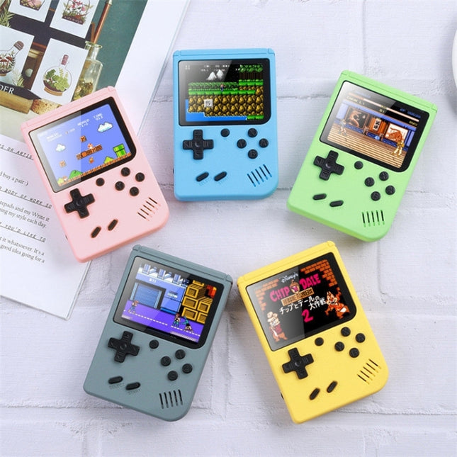MK800 Doubles 3.0 inch Macaron Mini Handheld Game Console Built-in 800 Games, MK800-Doubles / Grey, MK800-Doubles / Blue, MK800-Doubles / Pink, MK800-Doubles / Yellow, MK800-Doubles / Green