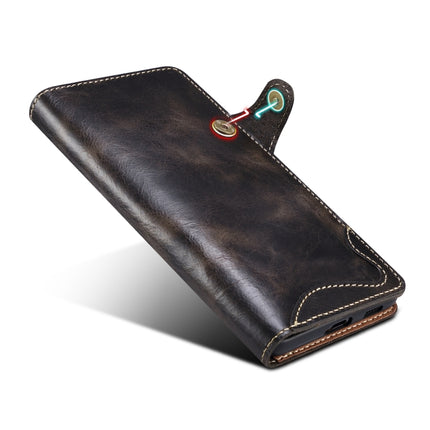 Denior Oil Wax Cowhide Magnetic Button Genuine Leather Case, For Samsung Galaxy S21 Ultra 5G, For Samsung Galaxy S22 5G, For Samsung Galaxy S22+ 5G, For Samsung Galaxy S22 Ultra 5G