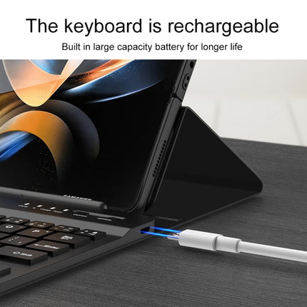 Magnetic Folding Bluetooth Keyboard Leather Case