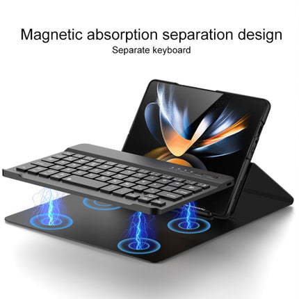 Magnetic Folding Bluetooth Keyboard Leather Case
