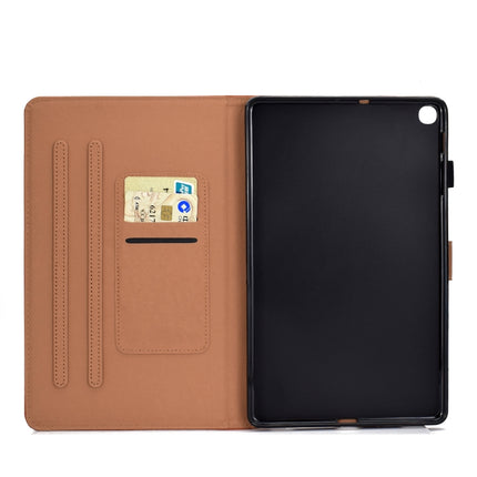 Sewing Thread Horizontal Solid Color Flat Leather Case with Sleep Function & Pen Cover & Anti Skid Strip & Card Slot & Holder, For Galaxy Tab S6 Lite
