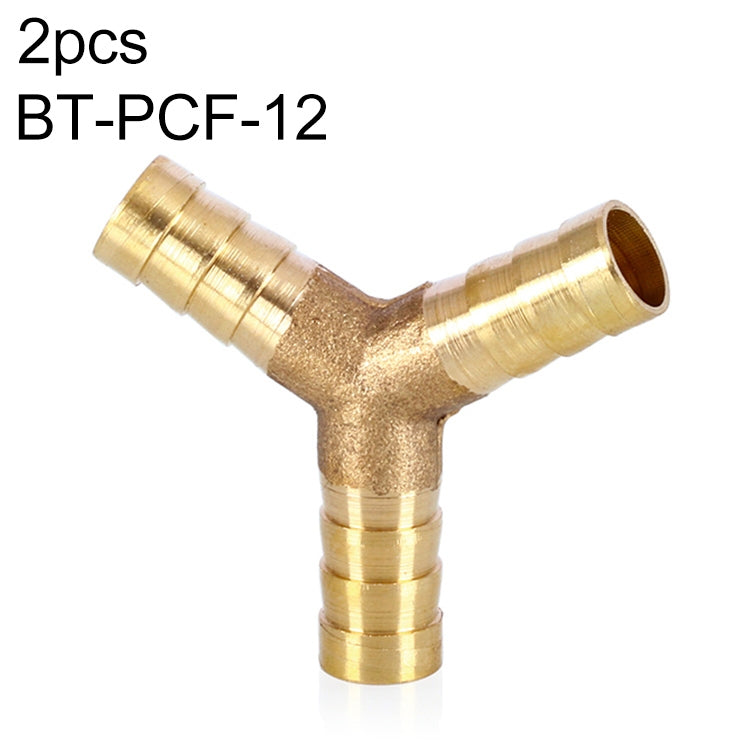 LAIZE 2pcs Pagoda Y-type Three Way Pneumatic Components, Caliber:12mm, 6mm, 8mm, 10mm, 12mm