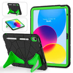 For iPad 10th Gen 10.9 2022 / Black+Green