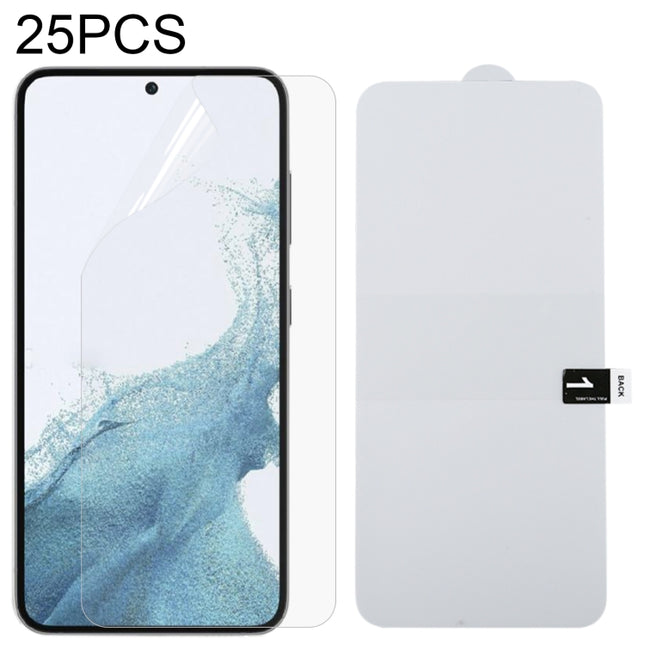25pcs Full Screen Protector Explosion-proof Hydrogel Film, For Samsung Galaxy S23 5G (25 PCS), For Samsung Galaxy S23+ 5G (25 PCS), For Samsung Galaxy S23 Ultra 5G (25 PCS)