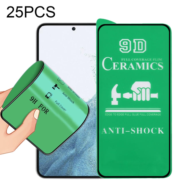 25pcs 9D Full Screen Full Glue Ceramic Film, For Samsung Galaxy S23 5G (25 PCS), For Samsung Galaxy S23+ 5G (25 PCS), For Samsung Galaxy S23 Ultra 5G (25 PCS)