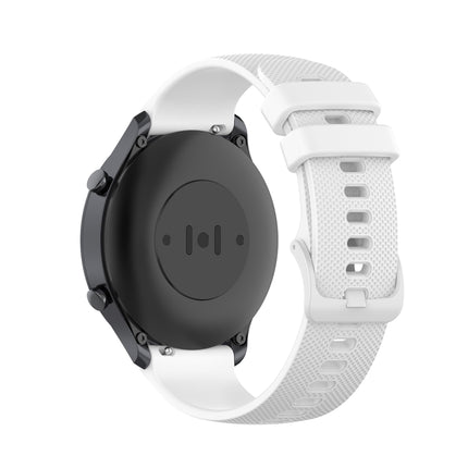For Xiaomi Watch Color 22mm Small Plaid Texture Silicone Wrist Strap Watchband, 22mm