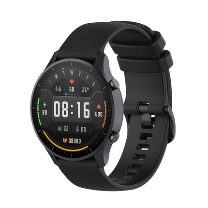 For Xiaomi Watch Color 22mm Small Plaid Texture Silicone Wrist Strap Watchband, 22mm