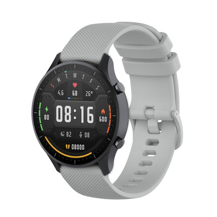 For Xiaomi Watch Color 22mm Small Plaid Texture Silicone Wrist Strap Watchband, 22mm