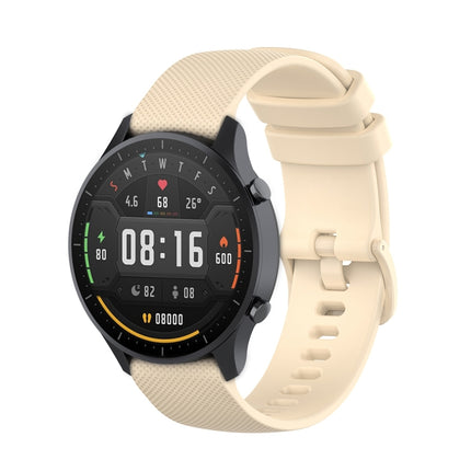 For Xiaomi Watch Color 22mm Small Plaid Texture Silicone Wrist Strap Watchband, 22mm