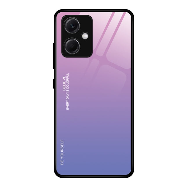 Gradient Color Glass Phone Case, For Xiaomi Redmi Note 12 China, For Xiaomi Redmi Note 12 Pro 5G China, For Xiaomi Redmi Note 12 Pro+ China