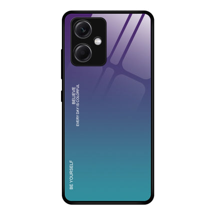Gradient Color Glass Phone Case, For Xiaomi Redmi Note 12 China, For Xiaomi Redmi Note 12 Pro 5G China, For Xiaomi Redmi Note 12 Pro+ China