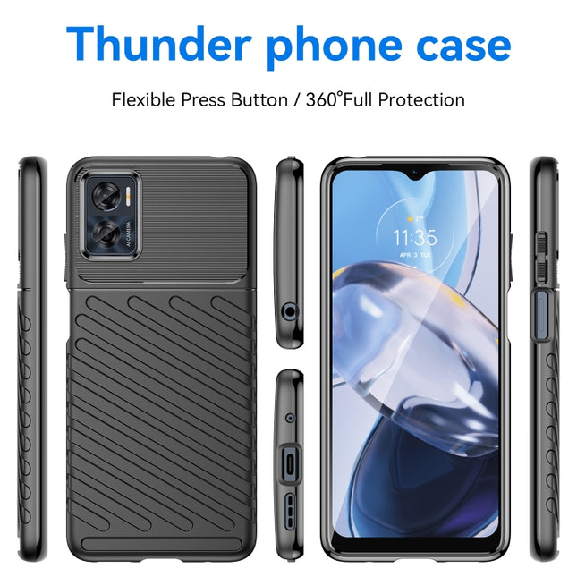 Thunderbolt Shockproof TPU Phone Case, For Motorola Moto E22i