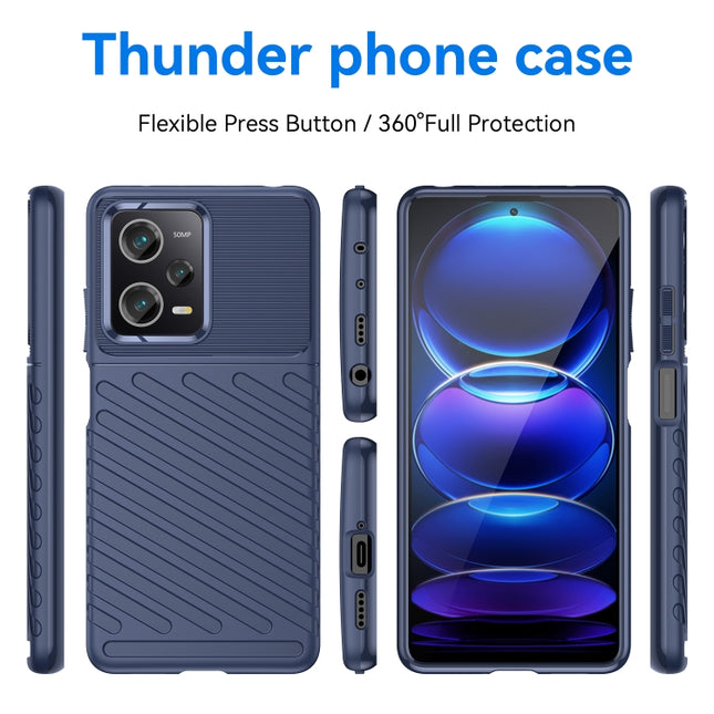Thunderbolt Shockproof TPU Protective Soft Phone Case, For Xiaomi Redmi Note 12 Pro 5G China, For Xiaomi Redmi Note 12 Pro+ China / Global