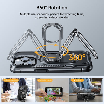 JOYROOM - Funda para teléfono de PC + TPU de doble capa a prueba de golpes con soporte giratorio, para iPhone 14, para iPhone 14 Pro, para iPhone 14 Plus, para iPhone 14 Pro Max