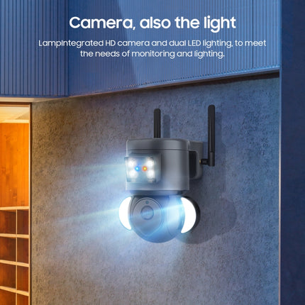 4MP 4G Smart Security Floodlight Camera Support Two-way Audio / Night Vision, ST-429-4M-TY-4G