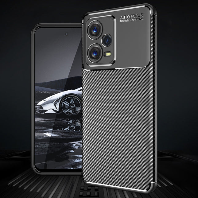 Carbon Fiber Texture Shockproof TPU Phone Case, For Xiaomi Redmi Note 12 China, For Xiaomi Redmi Note 12 Pro 5G China, For Xiaomi Redmi Note 12 Pro+ China