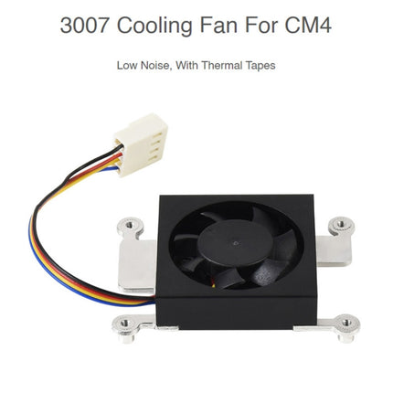 Waveshare Dedicated 3007 Cooling Fan for Raspberry Pi Compute Module 4 CM4, 5V, 12V