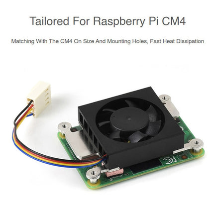 Waveshare Dedicated 3007 Cooling Fan for Raspberry Pi Compute Module 4 CM4, 5V, 12V