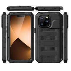 Shockproof Waterproof Dustproof Metal + Silicone Phone Case
