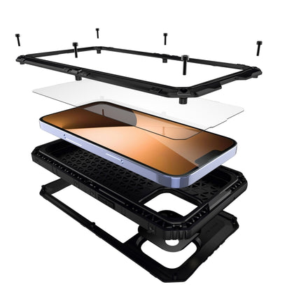 Shockproof Waterproof Dustproof Metal + Silicone Phone Case