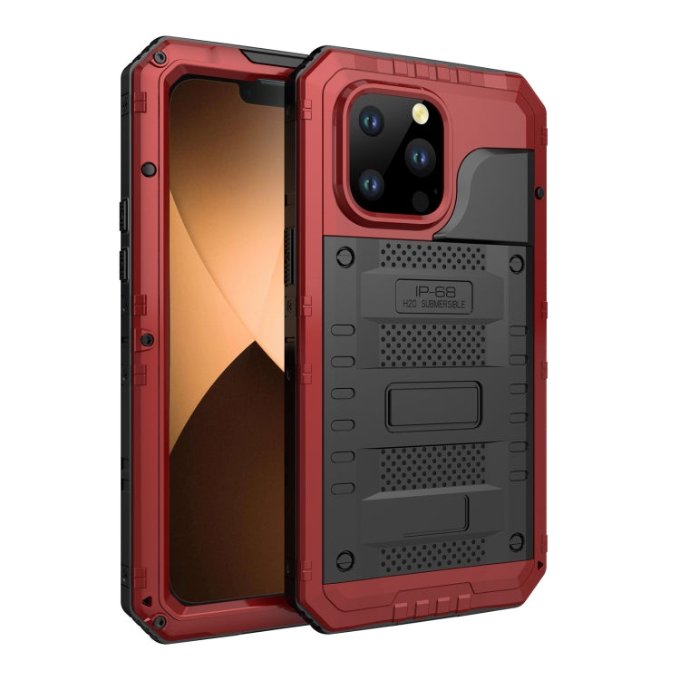 Shockproof Waterproof Dustproof Metal + Silicone Phone Case