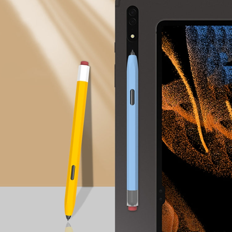 LOVE MEI Soft Silicone Gel Stylus Pen Protective Case, For Samsung Galaxy Tab S6 Lite P610/P615, For Samsung Galaxy Tab S7 / S7+ / S8 / S8+