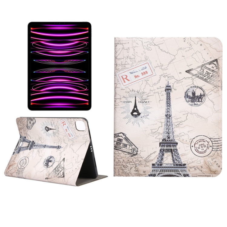 Painted Voltage Pen Slot Tablet Smart Case, For iPad 10th Gen 10.9 2022, For iPad Pro 11 2022/2021/2020/2018 / Air 10.9 2022/2020