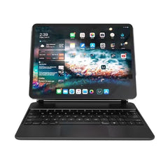 Funda de cuero con teclado Bluetooth y panel táctil para iPad Air 5/4 de 10,9 pulgadas, iPad Pro de 11 pulgadas 2021/2020/2018, iPad Pro de 12,9 pulgadas 2021/2020/2018