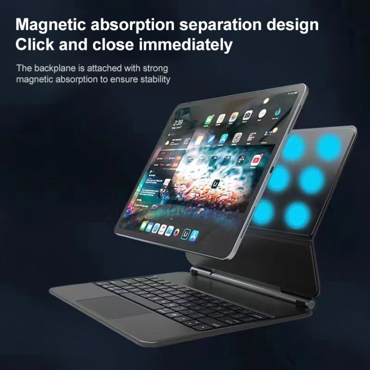 Bluetooth-Tastatur-Ledertasche mit Touchpad, für iPad Air 5/4 10,9 Zoll, für iPad Pro 11 Zoll 2021/2020/2018, für iPad Pro 12,9 Zoll 2021/2020/2018