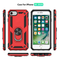 Funda protectora de TPU + PC a prueba de golpes con soporte giratorio de 360 ​​grados, para iPhone SE 2022 / SE 2020, para Galaxy A21, para Galaxy A11 EU, para Motorola Moto G Stylus