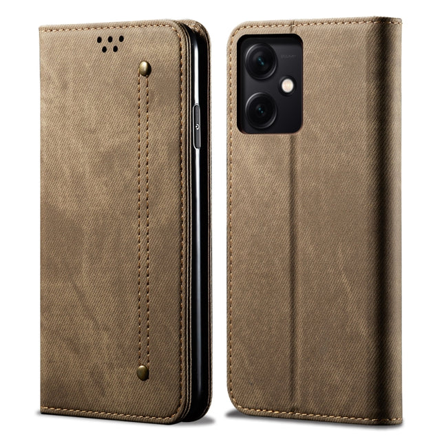 Denim Texture Leather Phone Case, For Xiaomi Redmi Note 12 China, For Xiaomi Redmi Note 12 Pro 5G China, For Xiaomi Redmi Note 12 Pro+ China