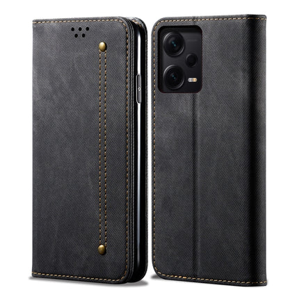 Denim Texture Leather Phone Case, For Xiaomi Redmi Note 12 China, For Xiaomi Redmi Note 12 Pro 5G China, For Xiaomi Redmi Note 12 Pro+ China