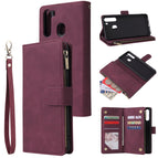 For Samsung Galaxy A21 / Red Wine