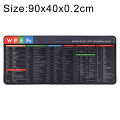 Anti-Slip Rubber Cloth Surface Game Mouse Mat Keyboard Pad, 80 x 30 x 0.2cm, 90 x 40 x 0.2cm