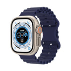 For Apple Watch Ultra 49mm / Series 8&7 45mm / SE 2&6&SE&5&4 44mm / 3&2&1 42mm / Dark Blue