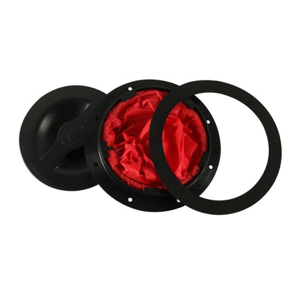 A6651-01 Universal 6 inch Round Deck Hatch Cover with Red Mesh Pocket