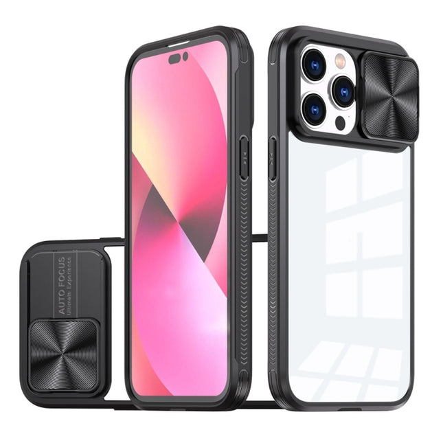 360 Full Body Sliding Camshield Phone Case, For iPhone 14 Pro, For iPhone 14 Pro Max