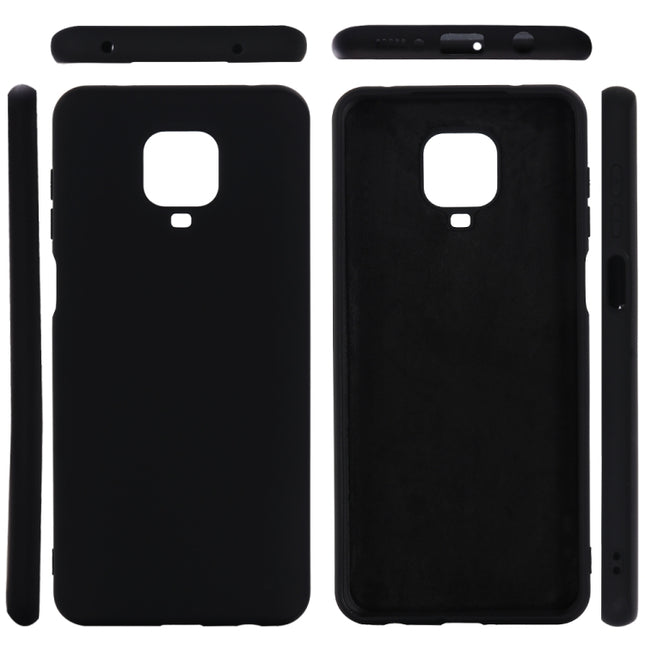 Solid Color Liquid Silicone Full Coverage Anti-fall Mobile Phone Protective Cover, For Xiaomi Redmi Note 9 Pro Max