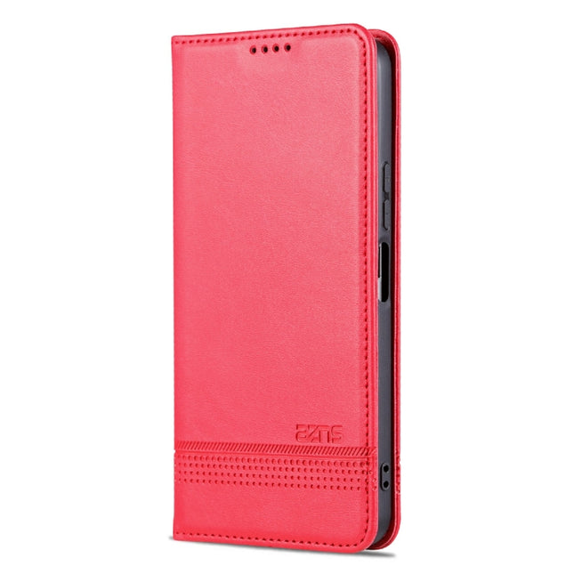 AZNS Magnetic Calf Texture Leather Phone Case