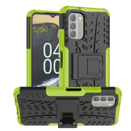Tire Texture TPU + PC Phone Case with Holder, For Nokia G400 5G