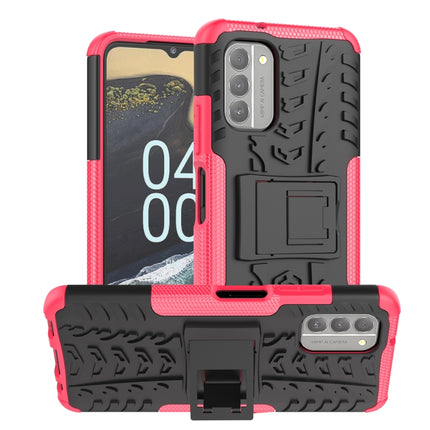 Tire Texture TPU + PC Phone Case with Holder, For Nokia G400 5G
