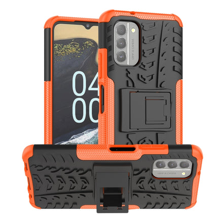 Tire Texture TPU + PC Phone Case with Holder, For Nokia G400 5G